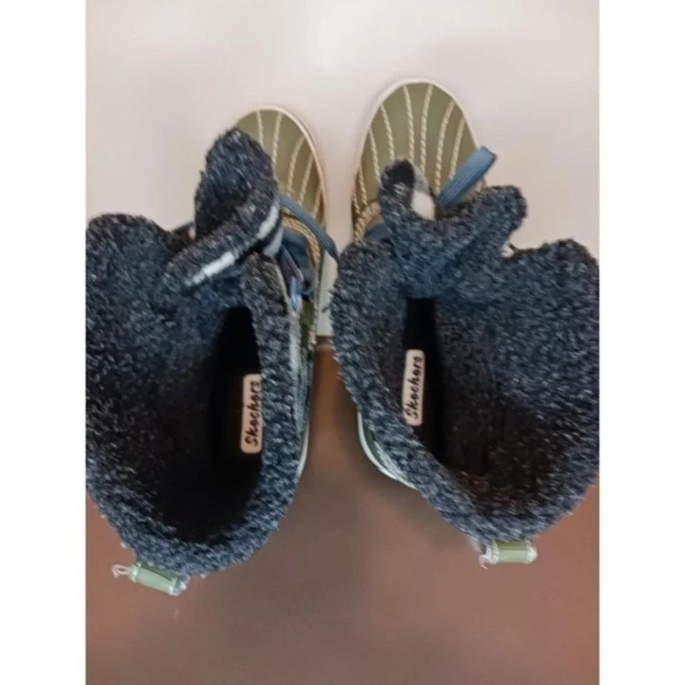 Gorpcore Granola Plaid Green Black‎ Ankle snow rain boots 7 booties